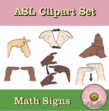 American Sign Language Clipart Set - ASL Math Signs