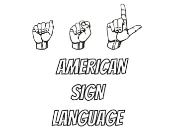 asl coloring pages