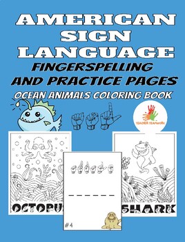Preview of American Sign Language Coloring and Practice pages
