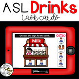 American Sign Language DRINKS Boom Cards™  Distance Learning