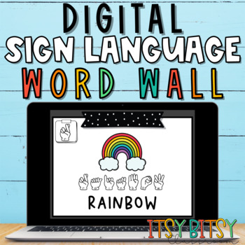 Preview of American Sign Language Digital Interactive Word Wall Alphabetic Knowledge