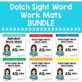 American Sign Language Dolch Sight Word Work Mats BUNDLE