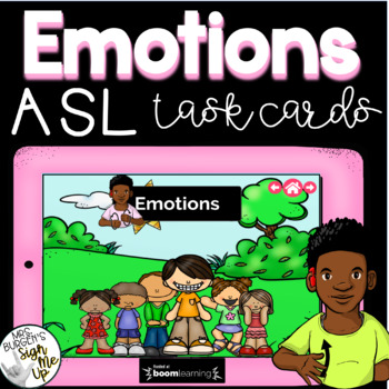Preview of American Sign Language EMOTIONS Boom Cards™
