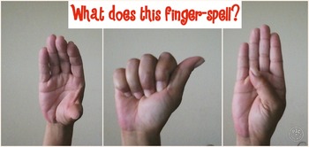 Preview of American Sign Language - Finger-Spelling Quiz