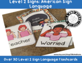American Sign Language Flash Cards: ASL level 2 vocabulary words