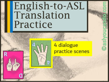Preview of American Sign Language Gloss Dialogue Translation Practice
