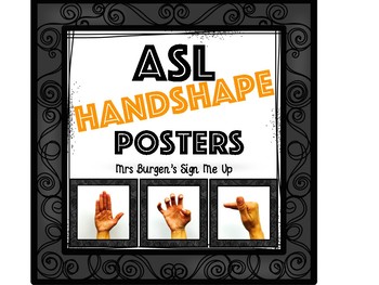Preview of American Sign Language Hand Shape Posters.