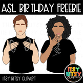 American Sign Language Happy Birthday FREEBIE