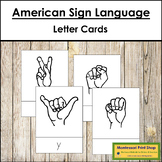American Sign Language Letter Cards
