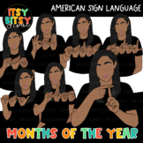 ASL Clipart - Months of the Year American Sign Language Clipart 