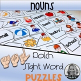 American Sign Language NOUN Dolch Sight Word Puzzles