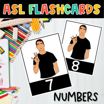 Preview of American Sign Language NUMBER ASL FLASHCARDS