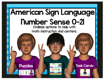 Preview of American Sign Language  Number Sense 0-21