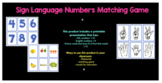 American Sign Language Numbers Matching Game