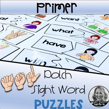 Preview of American Sign Language PRIMER Dolch Puzzles