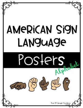 Preview of American Sign Language Posters - Alphabet