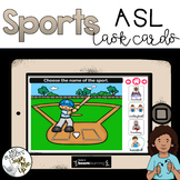 American Sign Language SPORTS Boom Cards™ Distance Learning