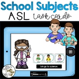 American Sign Language School Subjects Boom Cards    Dista