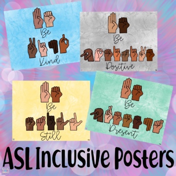 Preview of American Sign Language Social Emotional Learning Posters