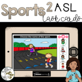 American Sign Language Sports 2 Boom Cards™  Distance Learning