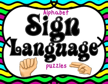 Preview of American Sign Language Task Cards | 2nd Grade Language Arts