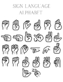American Sign Language alphabet posters / cards (ASL) sign