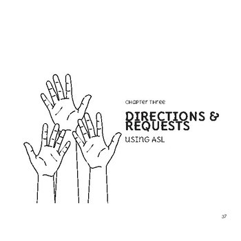Preview of American Sign Language as a Bridge to English - chapter 3(Directions & Requests)