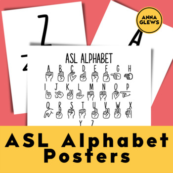 Preview of American Sign Lanuage Alphabet Posters ASL Letters