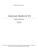 American Studies Exam