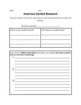 Preview of American Symbol Research