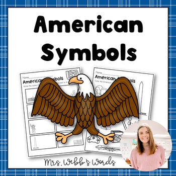Preview of American Symbols Worksheets and Activities for Kindergarten