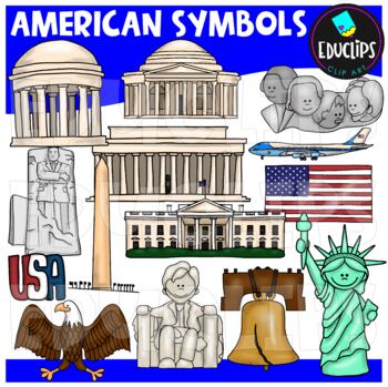 Preview of American Symbols Clip Art Set {Educlips Clipart}