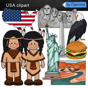 Preview of American Symbols Clip Art/ Monuments USA Clip Art Commercial use
