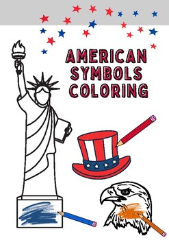 Preview of American Symbols Coloring