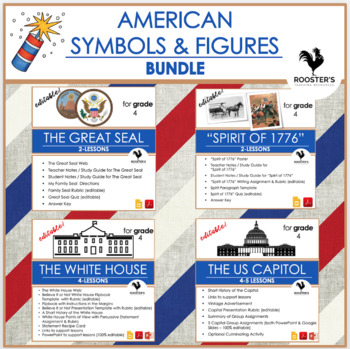 Preview of American Symbols & Figures BUNDLE {Digital & PDF}