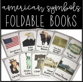 Preview of American Symbols Foldable Books