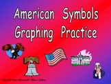 American Symbols Graphing Practice for Kindergarten- Veterans Day