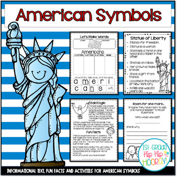 Preview of American Symbols with Informational Text and Activities for the Primary Child