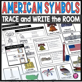 Preview of American Symbols Activities & Worksheets Kindergarten & 1st Grade Landmarks