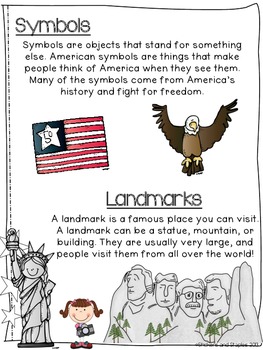 American Symbols & Landmarks by stickers and staples | TPT