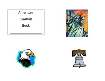 Preview of Print and Fold American Symbols Mini Book