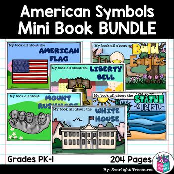 Preview of American Symbols Mini Book Bundle for Early Readers