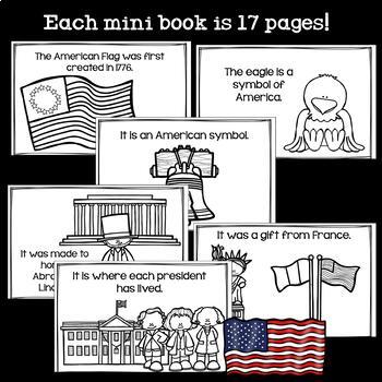 American Symbols Mini Book Bundle for Early Readers by Starlight