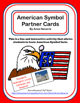 Preview of American Symbols Partner Cards