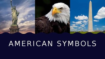 Preview of Distance Learning Presentation - American Symbols PowerPoint SSKH2