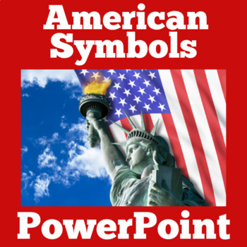 Preview of U.S. AMERICAN SYMBOLS PowerPoint Activity Lesson Kindergarten 1st 2nd 3rd Grade
