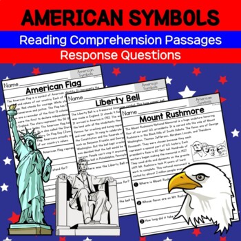 Preview of American Symbols : Reading Comprehension Passages and Response Questions