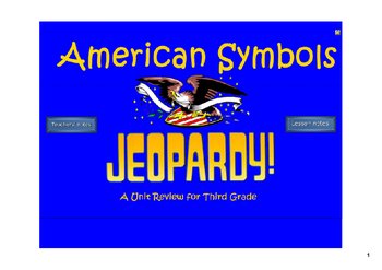 Preview of American Symbols Review Game