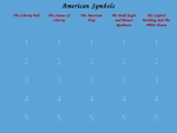 American Symbols Review Game and Test Prep