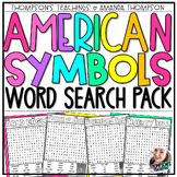 American Symbols Word Search Pack  | US Symbols word searches